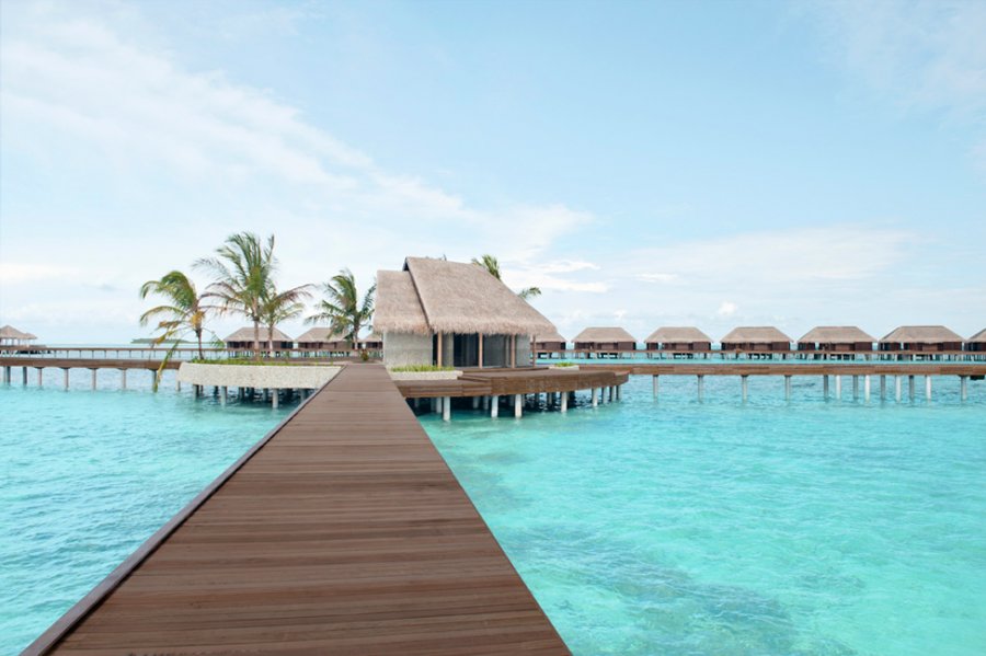 Роскошный интерьер нового отеля на Мальдивах
