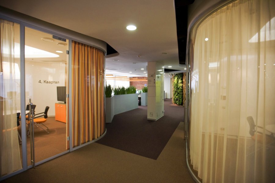 Интерьер офиса компании Яндекс от Atrium