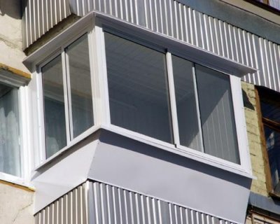 Остекление балконов с применением алюминиевого профиля