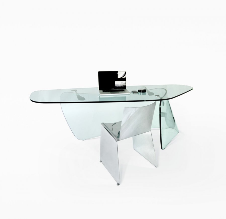Стеклянный дизайнерский столик  Graph от Xavier Lust