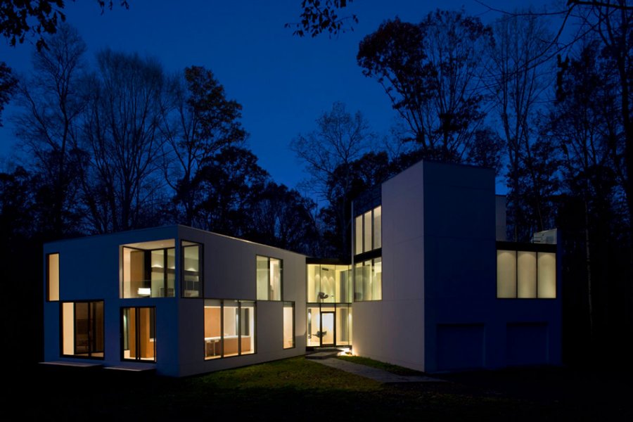 Двухэтажный дом Graticule House от David Jameson Architect