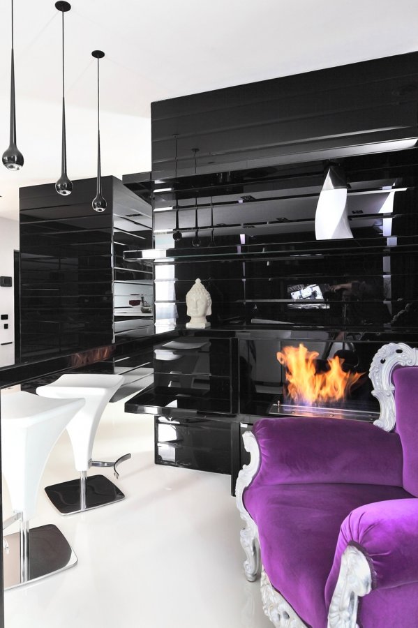 Черно-белые апартаменты в Москве от Geometrix Design