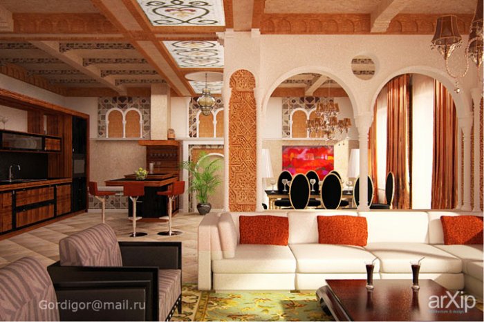 Современный интерьер в марокканском стиле
