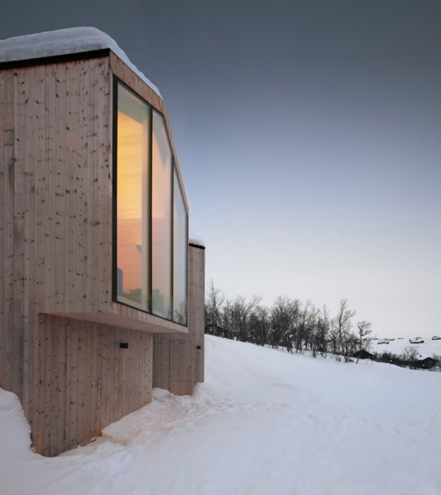Интересная архитектура дома на курорте в Норвегии