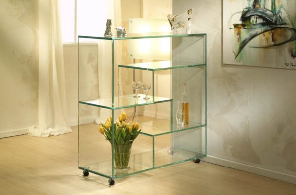 Воздушная мебель из стекла, делающая интерьер легким и прозрачным!